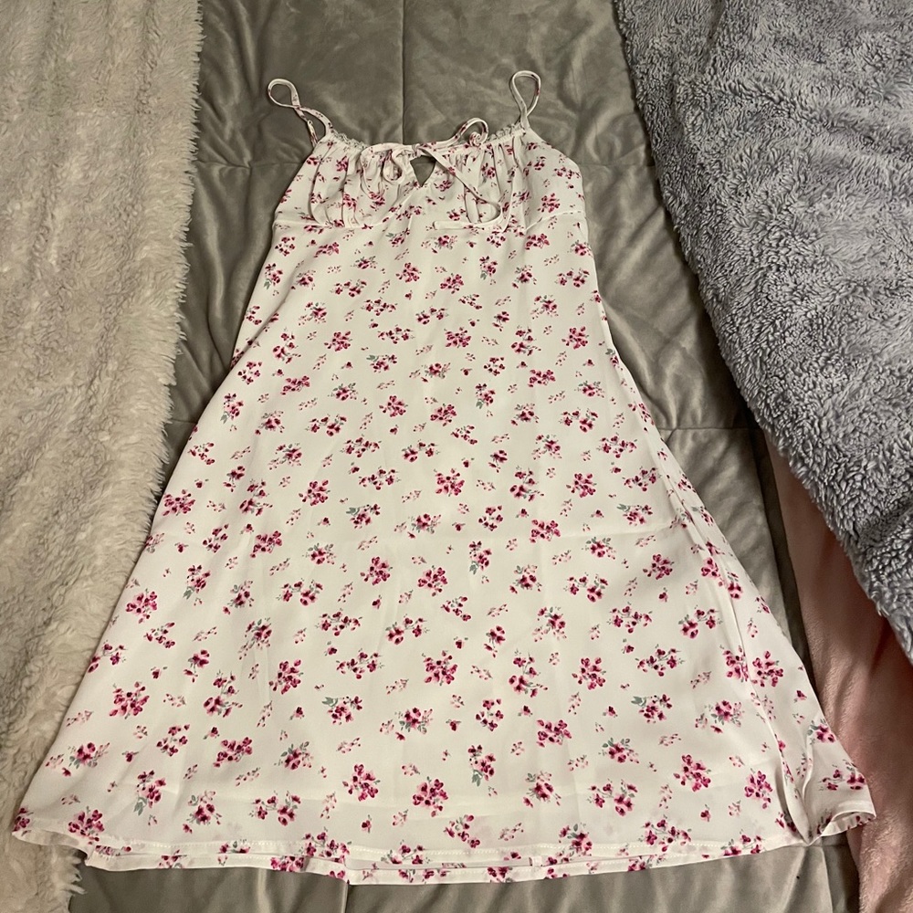 White mini dress